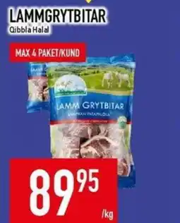 Matdax Qibbla Halal Lammgrytbitar erbjuda