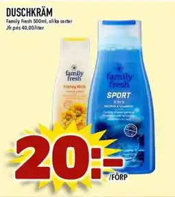 Matdax Family Fresh Duschkräm erbjuda
