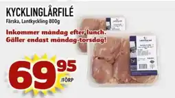 Din Mat Kycklinglårfilé erbjuda