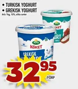 Din Mat Arla Turkisk yoghurt • Grekisk yoghurt erbjuda
