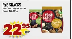 Din Mat Finn Crisp Rye snacks erbjuda