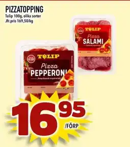 Din Mat Tulip Pizzatopping erbjuda