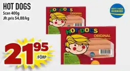 Din Mat Scan Hot dogs erbjuda