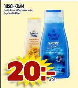 Din Mat Family Fresh Duschkräm erbjuda