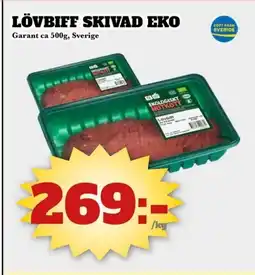 Bonum Matmarknad Garant Lövbiff skivad eko erbjuda