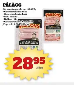 Bonum Matmarknad Pärsons Pålägg erbjuda