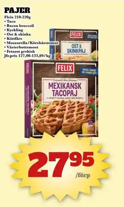 Bonum Matmarknad Fleix Pajer erbjuda