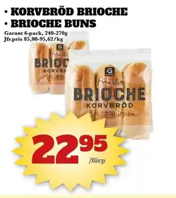 Bonum Matmarknad Garant Korvbröd brioche • Brioche buns erbjuda