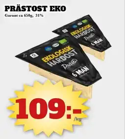 Bonum Matmarknad Garant Prästost eko erbjuda