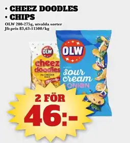 Bonum Matmarknad OLW Cheez doodles • Chips erbjuda