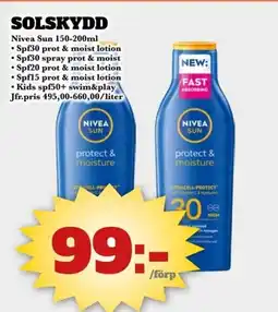 Bonum Matmarknad Nivea Sun Solskydd erbjuda