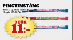 Bonum Matmarknad Toms Pingvinstång erbjuda