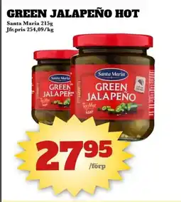 Bonum Matmarknad Santa Maria Green jalapeño hot erbjuda