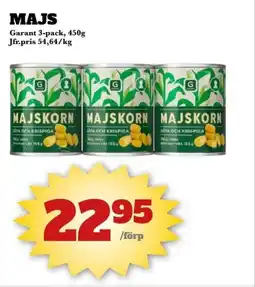 Bonum Matmarknad Garant Majs erbjuda