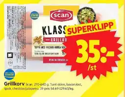 ICA Supermarket SCAN Grillkorv erbjuda