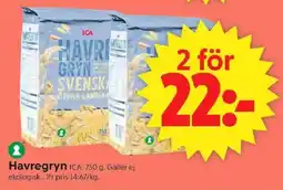 ICA Supermarket ICA Havregryn erbjuda