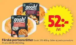 ICA Supermarket GOOH Färska portionsrätter erbjuda