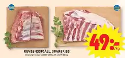 ICA Maxi Revbensspjäll, spareribs erbjuda