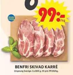 ICA Maxi Benfri skivad karré erbjuda