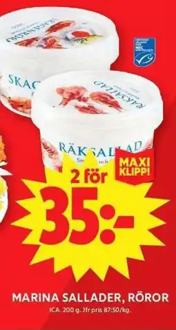 ICA Maxi ICA Marina sallader, röror erbjuda