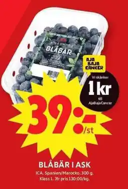 ICA Maxi ICA Blåbär i ask erbjuda