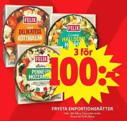 ICA Maxi FELIX Frysta enportionsrätter erbjuda