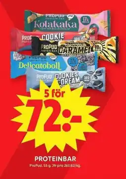 ICA Maxi PROPUD Proteinbar erbjuda