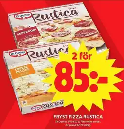 ICA Maxi DR. OETKER Fryst pizza rustica erbjuda