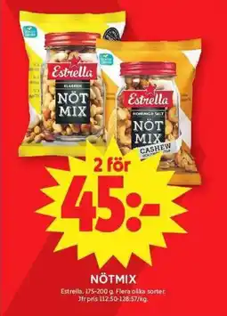 ICA Maxi ESTRELLA Nötmix erbjuda