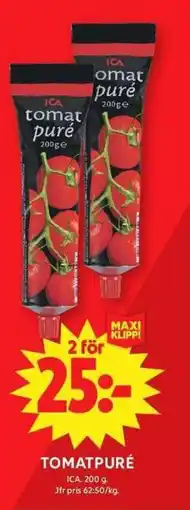 ICA Maxi ICA Tomatpuré erbjuda