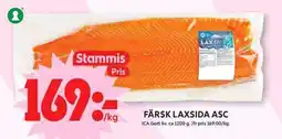 ICA Maxi ICA Färsk laxsida asc erbjuda