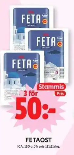 ICA Maxi ICA Fetaost erbjuda