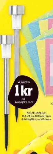 ICA Maxi ICA Solcellspinne erbjuda