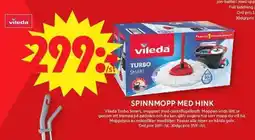 ICA Maxi VILEDA Spinnmopp med hink erbjuda