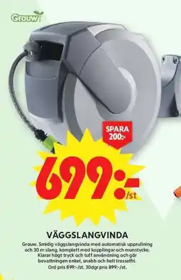 ICA Maxi GROUW Väggslangvinda erbjuda