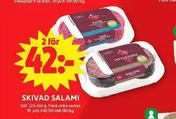 ICA Maxi GÖL Skivad salami erbjuda