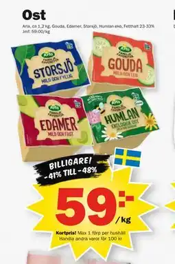 Pekås Ost, Medlemspris erbjuda