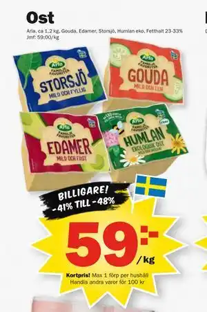 Pekås Ost, Medlemspris erbjuda