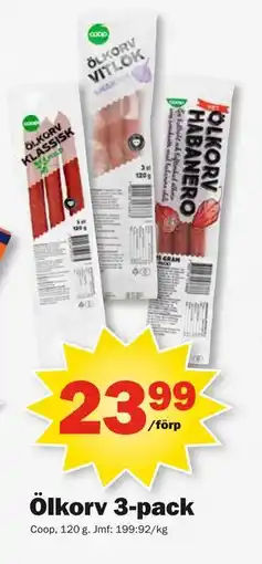 Pekås Ölkorv 3-pack erbjuda