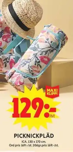 ICA Maxi Picknickpläd erbjuda