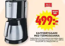 ICA Maxi Kaffebryggare med termoskanna erbjuda
