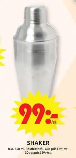 ICA Maxi Shaker erbjuda