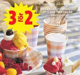 ICA Maxi Engångs-, flergångs- och partyartiklar erbjuda