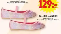 ICA Maxi Ballerina barn erbjuda