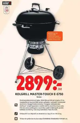 ICA Maxi WEBER Kolgrill master-touch E-5750 erbjuda