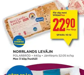 Willys Norrlands leväjn erbjuda