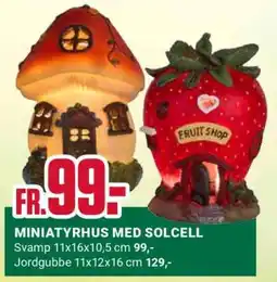 ÖoB MINIATYRHUS MED SOLCELL - Svamp erbjuda
