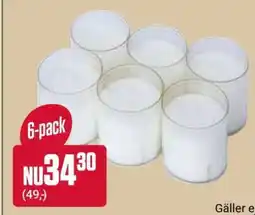 ÖoB 6-pack candles erbjuda