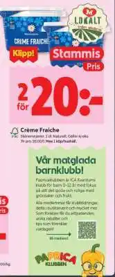 ICA Supermarket CRÈME FRAICHE erbjuda