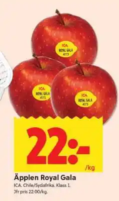 ICA Supermarket ÄPPLEN ROYAL GALA erbjuda